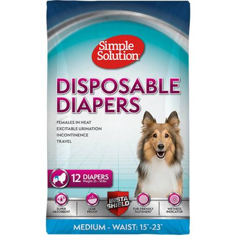 Simple Solution Disposable Diapers Females Medium