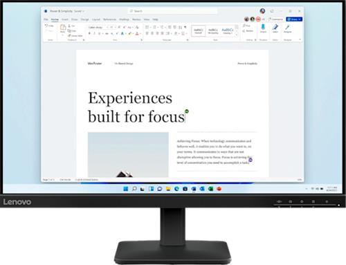 24" Lenovo L24-4e - 1920x1080 (FHD) - 100Hz - IPS