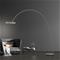 PURE LED-lattiavalo Loop-Bow, pronssinvärinen, ulkonema 290 cm – kuva 1