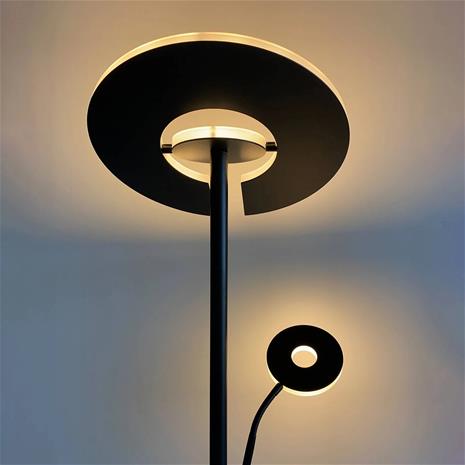 LED-valaisin Dent, lukuvarsi, CCT, musta