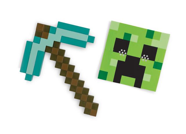 Minecraft: Diamond Pickaxe And Mask Set GADGET – kuva 1/8