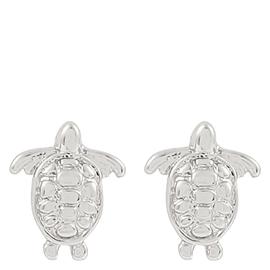 Timi of Sweden Mini Turtle Stud Earrings Silver