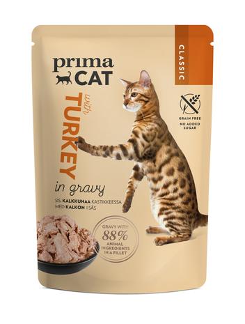 PRIMACAT CLASSIC 85G KALKKUNAA KAST.
