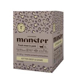 MONSTER CAT 8X85G KITTEN BEEF/GAME