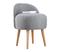 Pouf Corvile - harmaa – kuva 1