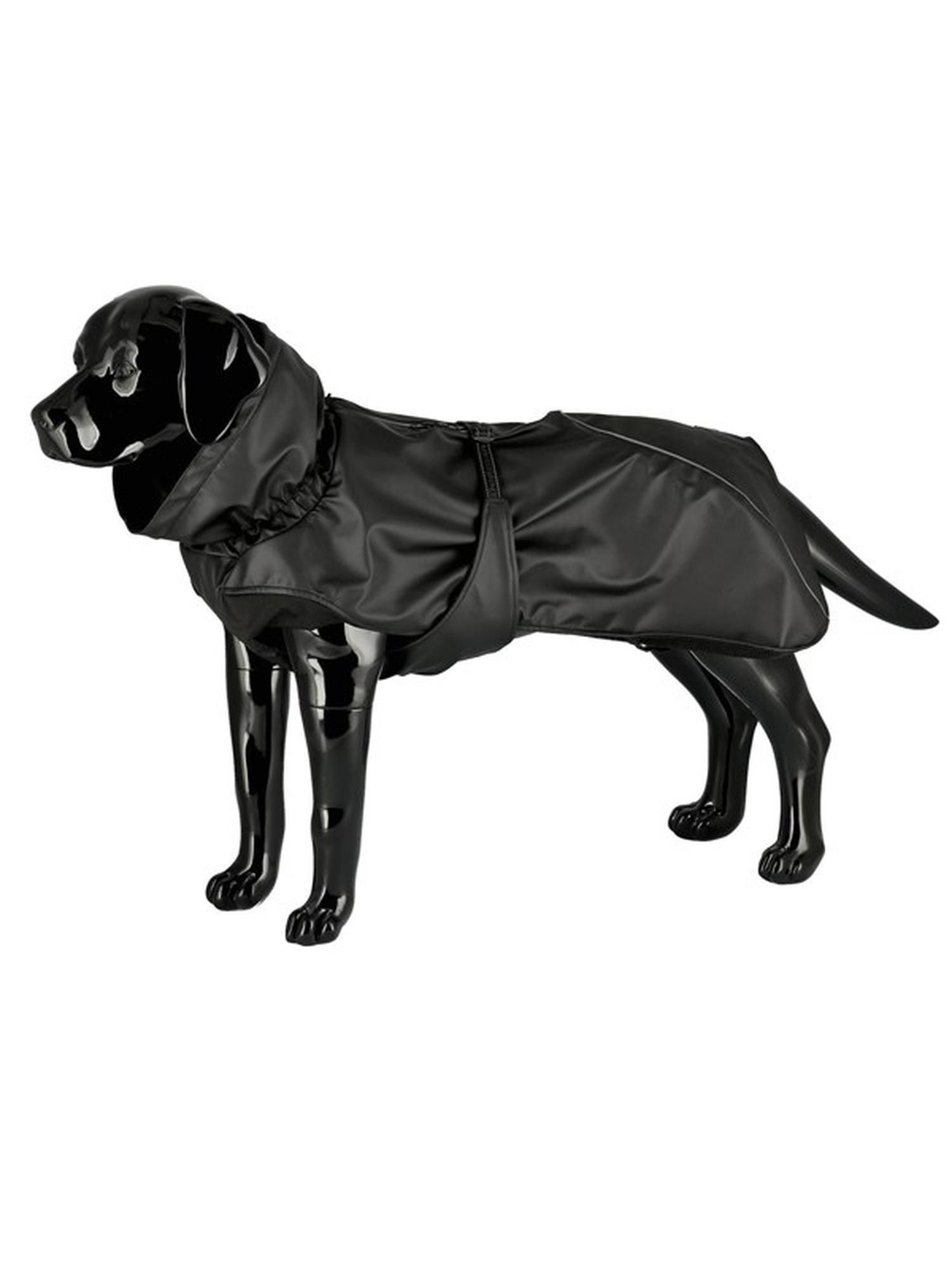 Dogman Dog Raincoat Aqua Black 30cm