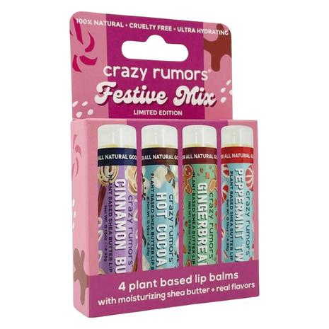 Crazy Rumors Festive Mix 4-Pack huulivoiteet