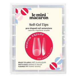 Le Mini Macaron Le Gel Soft Gel Tips Medium Square