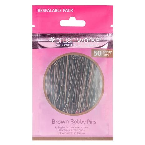 Brushworks Brown Bobby Pins