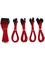DUTZO Sleeved Power Extention Cable Kit (v2) - Punainen – kuva 1