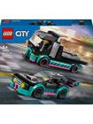 LEGO® 60406 City Kilpa-auto ja kuljetusauto, lelu ajoneuvolla, kuljettajan minihahmot