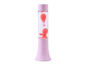 iTotal - Flared Lava Lamp - Pastel Pink - 9 x 9 x 37 cm