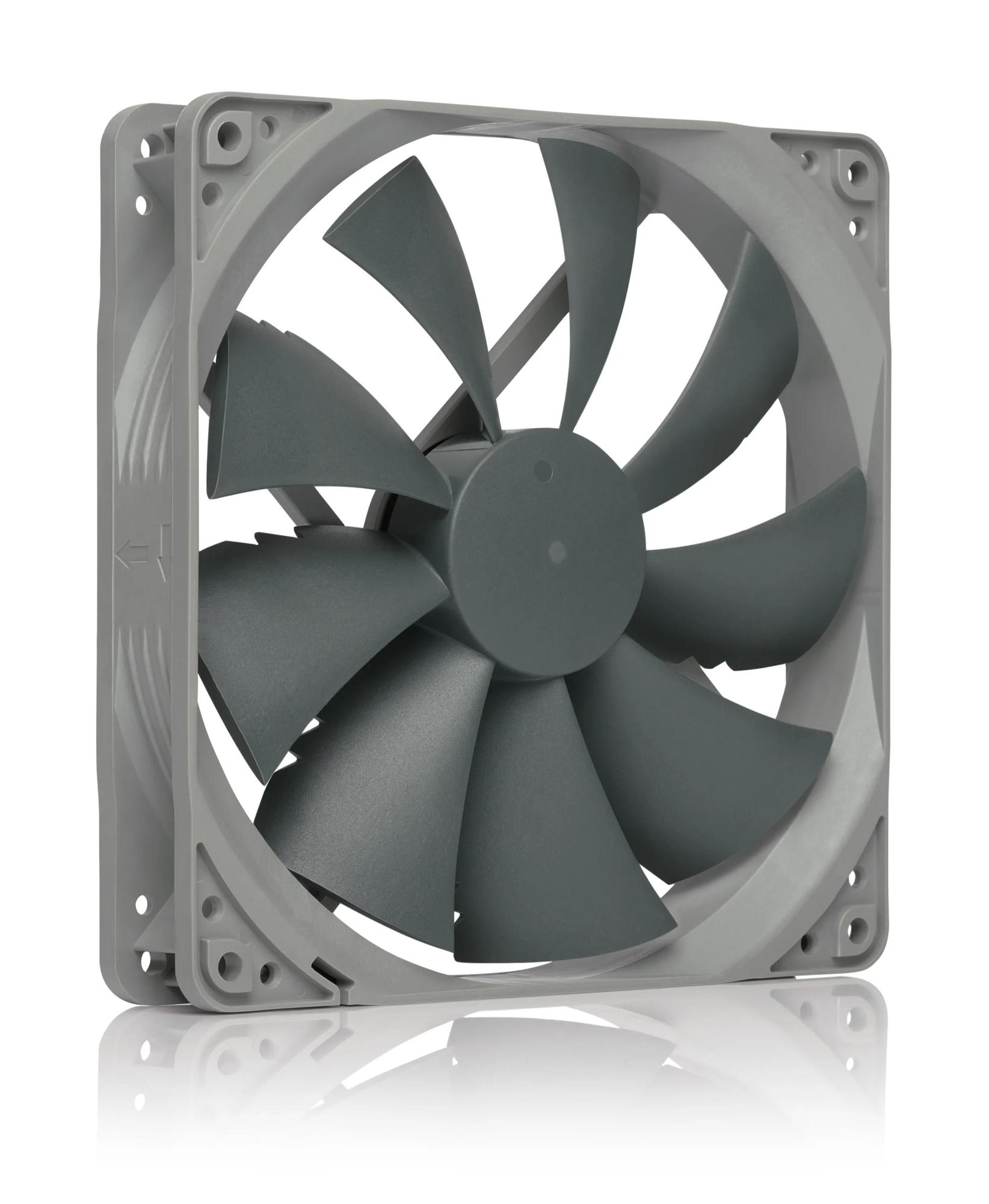 Noctua NF-P14S Redux-1200 PWM -tuuletin, Itse-stabiloituva öljynpainelaakeri, 140 mm, harmaa/musta