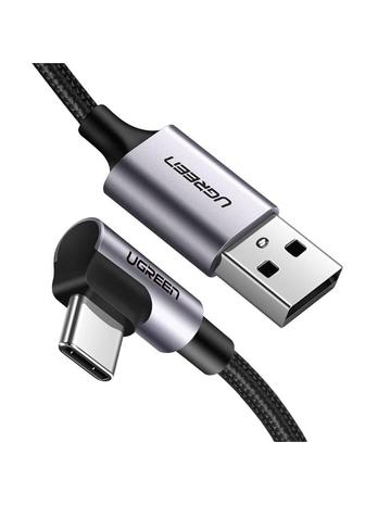 UGREEN Angled USB-C To USB-A Data Cable Black 1M – kuva 1/6
