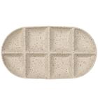Sagaform Ditte tarjoiluvati suuri 20x36 cm Beige-viininpunainen
