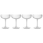 Luigi Bormioli Optica Coupe-lasi 30 Cl 4-pakkaus - Samppanjalasit Kristallilasi Kirkas - 24705