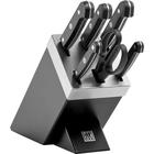 Zwilling Gourmet Veitsilohko Itsestään Teroittava 7 Palaa - Veitsilistat & Veitsitelineet Muovi Musta - 1002453