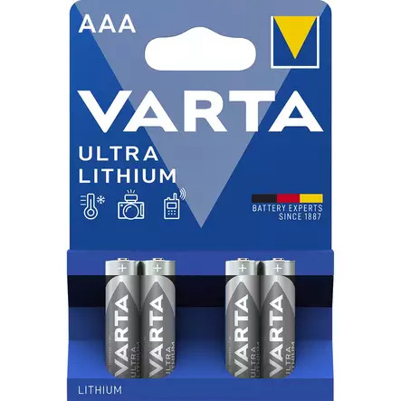 Varta â€“ Professional Lithium AAA 4 Pack (B) (6103301404)