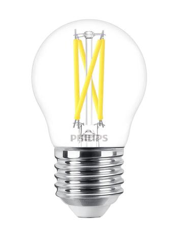 Philips Philips WarmGlow LED-lamppu E27 P45 2W kirkas