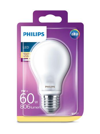 Lamppu LED 7W Lasi (806lm) E27 - Philips – kuva 2/8