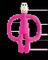 Matchstick - Monkey Teether - Pink – kuva 2