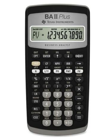 Texas TI-BA II Plus, laskin