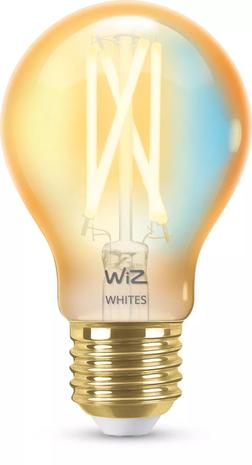 WiZ Filament amber A60 E27, WiFi-älylamppu 6,7 W