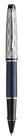 Waterman Expert Rollerball Pen | Metal & Blue Lacquer | Chiselled Cap | Black Ink | Gift Box
