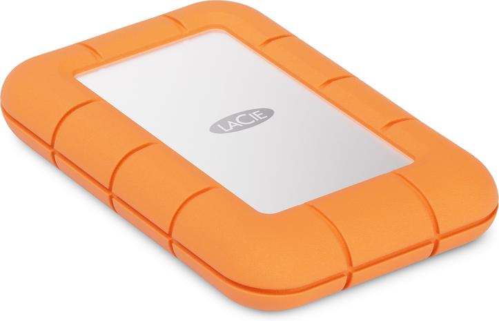 LaCie Rugged Mini - hard drive - 2 TB - USB 3.2 Gen 2x2 - Ulkoiset kovalevyt - 2TB - oranssi