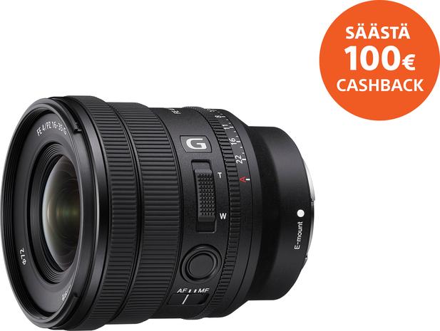 Sony FE PZ 16-35mm f/4 G, objektiivi