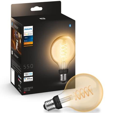 Philips Hue White Filament Bluetooth G93 E27, älylamppu 7 W