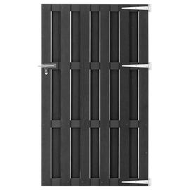 vidaXL Puutarhaportti WPC 100x180 cm harmaa