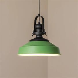 Craft-riippuvalaisin, vihreä, metalli, Ø 41 cm, E27