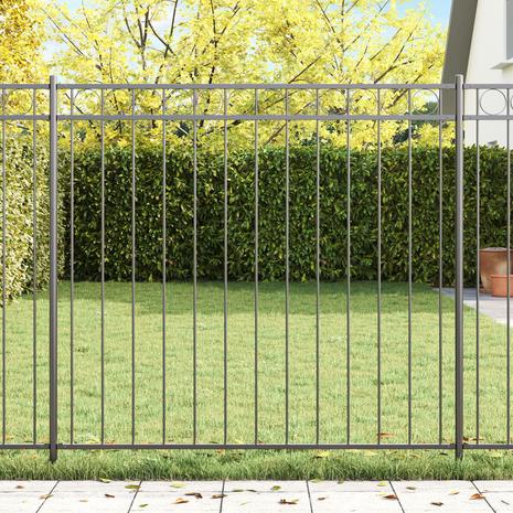 vidaXL Harmaa teräsaita 1.7x1.5 m – kuva 1/4