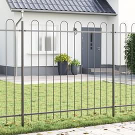 vidaXL Puutarhatarha hoopsilla Harmaa 3,4x1,5 m Teräs