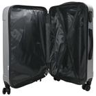 vidaXL matkalaukku setti 3 kpl kova kuori hopea 20'' 24'' 28'' ABS