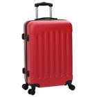 vidaXL Matkalaukkusetti 3 kpl Kova Punainen 20” 24” 28” ABS