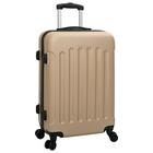 vidaXL Matkalaukkusetti 3 kpl Kovakuorinen Shampanja 20'' 24'' 28'' ABS