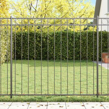 vidaXL Harmaa teräsaita 1.7x1.5 m – kuva 2/4