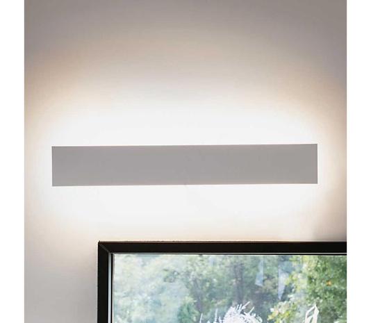 LED-seinävalaisin Zig Zag valkoinen, leveys 53 cm