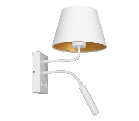 Seinävalaisin ARDEN 1xE27/60W+1xG9/8W/230V valkoinen/kulta