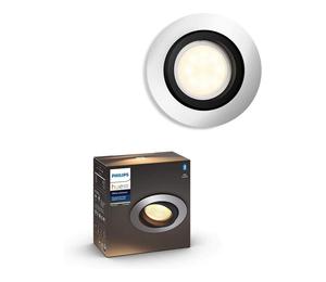 Philips Hue Milliskin-uppospotti 5,5 W hopea pyöreä