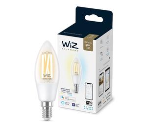 WiZ Filament clear C35 E14, WiFi-älylamppu 4,9 W