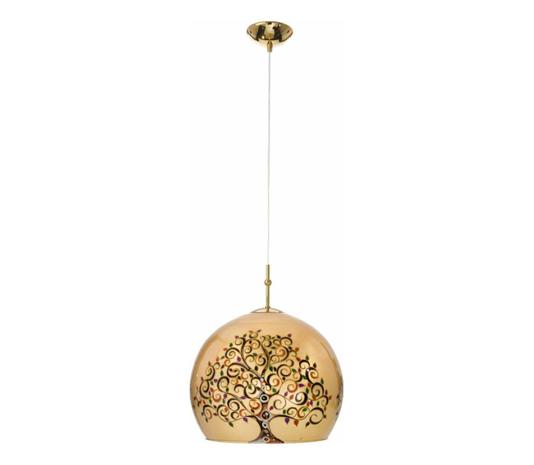 KOLARZ riippuvalaisin Luna, Ø 30 cm, värikäs, metalli/lasi