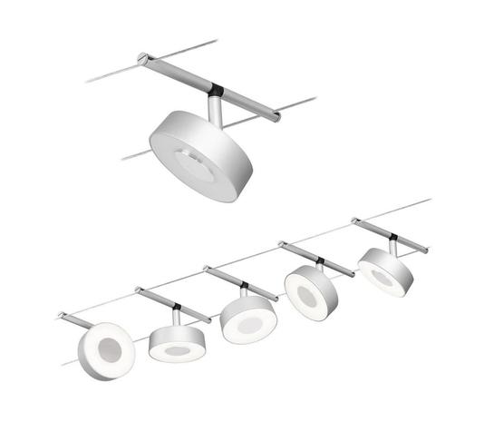 Paulmann Circle -LED-vaijerijärjestelmä 5x, kromi