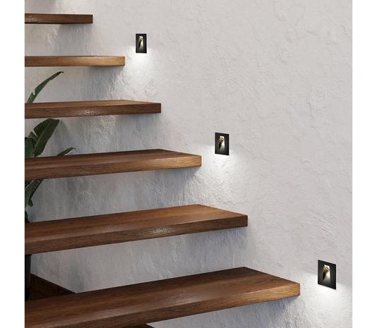 Eglo 99644 - LED-porrasvalo MECINOS LED/2W/230V musta