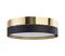 TK LIGHTING Kattovalaisin Hilton, musta/kulta – kuva 1