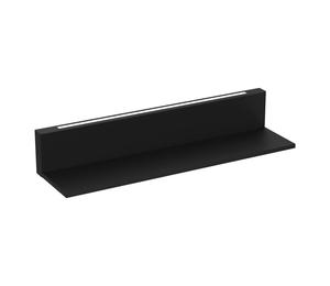 Hyllyn seinävalaisin, musta, teräs, 60 cm pitkä, 2 x LED-valo