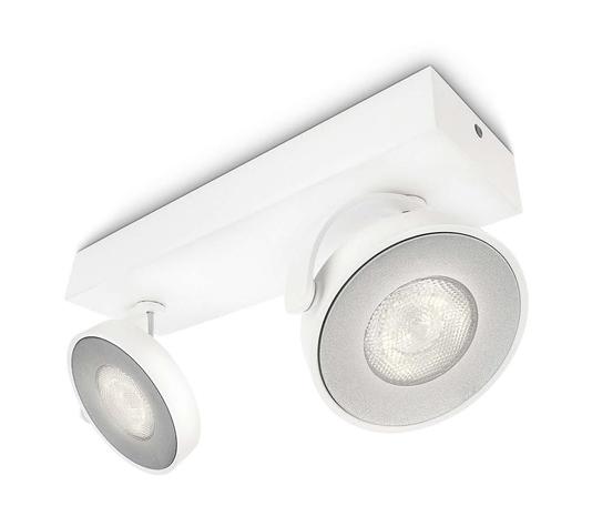 Philips Kaksilamppuinen LED-kohdevalo Clockwork, valkoinen – kuva 1/8