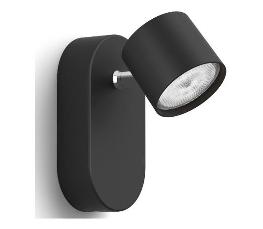 Philips STAR single spot black 1x4.5W SELV Dim